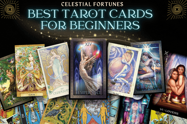 Best Tarot Cards For Beginners with lots of beautiful tarot card decks featured